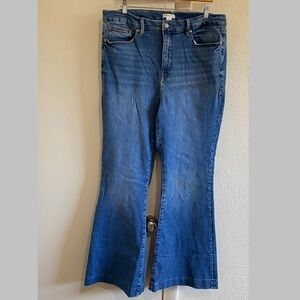 Good American Women's Good Flare Legs Jeans Size 20 High-waist Comfy Casual